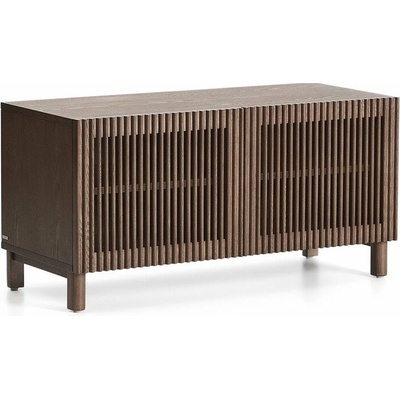 Kave Home Beyla 98x50x43 cm tmavohnedý v dekore jaseňa