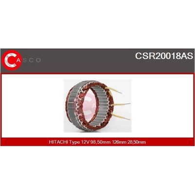 Stator, generátor CASCO - CZÄ ĹšCI ALTERNATORY I ROZRUSZNIKI CSR20018AS