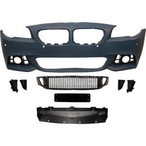  Предна броня за BMW F10 / F11 facelift (2014+) - M-Tech дизайн с отвори за парктроник, с отвори за пръскалки грундирана