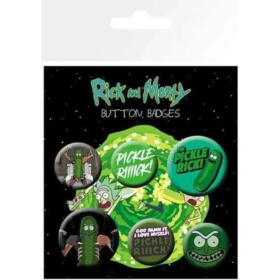 Odznaky set Rick and Morty - Pickle Rick