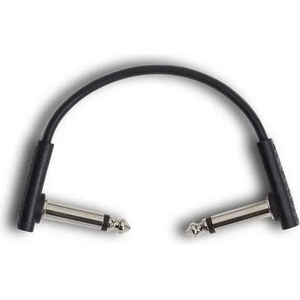 RockBoard Flat Patch Cable Черeн 10 cm Ъглов - Ъглов Пач кабел (RBO CAB PC F 10 BLK)