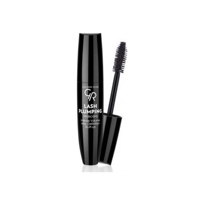 Golden Rose LASH PLUMPING Řasenka pro intenzivní objem, zatočení a oddělení black 13 ml