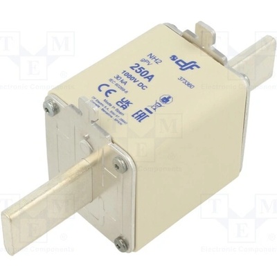 DF ELECTRIC 373360 Pojistka: tavná; 250A; 1kVDC; gPV; keramická; NH2