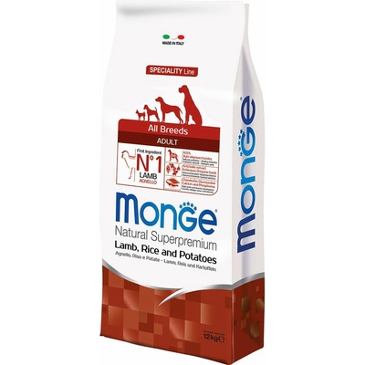 Monge Dog All Breed Adult Monoprotein Lamb 12 kg