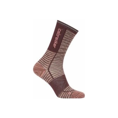 Icebreaker Merino Blend Run+ Ultralight Crew Women hnedá