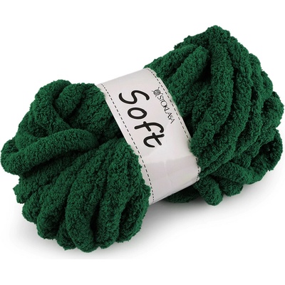 Pletací příze žinylková Soft 250 g Varianta: 12 zelená tmavá, Balení: 1 ks 57866/147363/273523