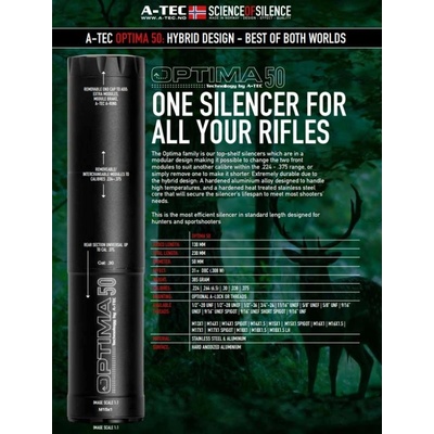 A-TEC OPTIMA 50 pro ráže do .223" 5,56mm na závit M14x1mm