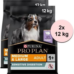 PRO PLAN MEDIUM & LARGE ADULT Sensitive Digestion Grain Free пуйка 2 x 12 кг