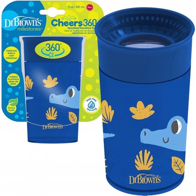 Dr.Brown´s hrneček Cheers 360° Jungle 300ml modrý