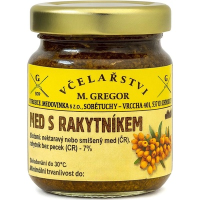 Včelařství Gregor Med s rakytníkem 65 g