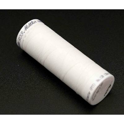 Extra elastická polyesterová niť - biela - návin 130 m