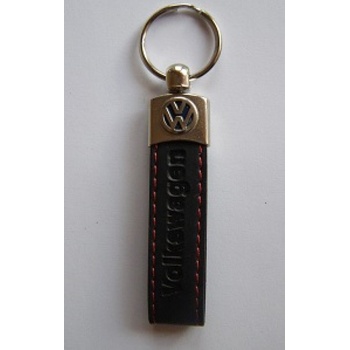 Prívesok na kľúče koženková Volkswagen čierna
