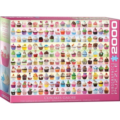 Eurographics Barevné dortíky Cupcakes 2000 dielov