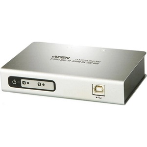 ATEN 2-портов хъб aten uc2322, usb към rs-232 (uc2322)