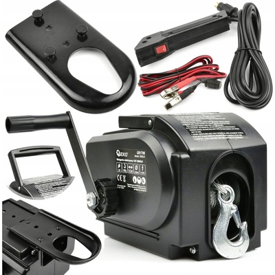 Geko G81706 prenosný elektrický navijak 12V 2000LB