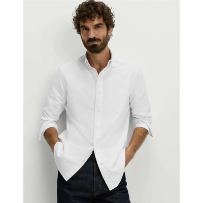 Marks & Spencer Оксфордска риза от чист памук The Ultimate Marks & Spencer бяла Marks & Spencer | Byal | МЪЖЕ | M