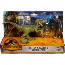 MATTEL Jurský svet: Nadvláda Dr. Ian Malcolm a Velociraptor