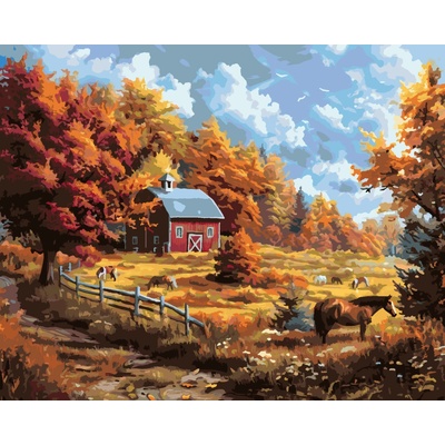 ZUTY STATOK NA JESEŇ Rámovanie bez rámu a bez vypnutia plátna Rozmer 80 x 100 cm