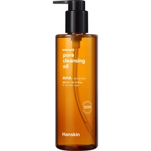 Hanskin Pore Cleansing Oil AHA čistiaci a odličovací olej na tvár s AHA kyselinami 300 ml