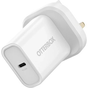 OtterBox OB стандартно мрежово зарядно устройство UK 20W, 1x USB-C 20W USB-PD бяло (78-81346)