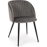 Bizzotto ТРАПЕЗЕН СТОЛ queen velvet 53x81, 5 СИВ (0734281)