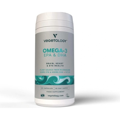 Vegetology Omega-3 Opti3 EPA a DHA + vitamín D3 60 kapslí