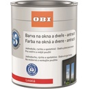 OBI Farba na okná a dvere 750ml biela lesklá
