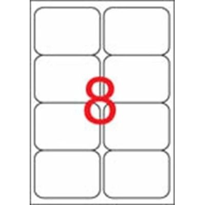 Etikety, univerzálne, 99,1x67,7 mm, zaoblené rohy, APLI, 800 etikiet bal