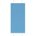 vidaXL Плисирана щора, синя, 65x100 см, ширина на плата 64, 4 см, полиестер (4015170)