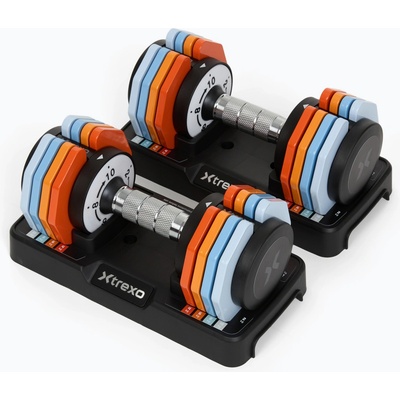 XTREXO Nastavitelná sada činek 2 x 10 kg