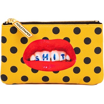 Seletti Козметична чантичка TOILETPAPER SHIT 15, 5 x 9, 5 cм, оранжева, Seletti (SLT02510)