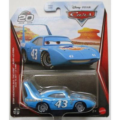 Mattel Cars 3 Blesk McQueen Strip Král Bouračka modré