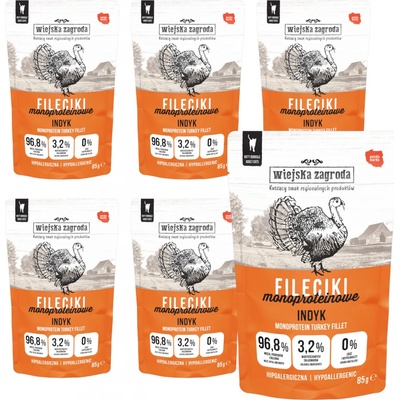 Wiejska Zagroda Monoproteinové filetky Krůta 6 x 85 g