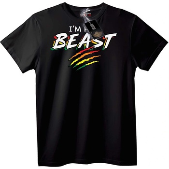 NOONEBRAND Тениска Аз Съм Звярът - M, Black