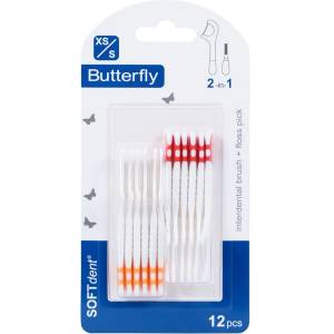 Buterrfly Buterfly Интердентална четка 2в1 XS, S 1 бр