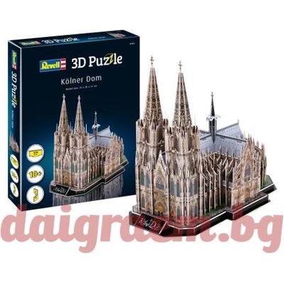 Revell 3D пъзел Revell 00203 - Кьолнската катедрала (R00203)
