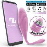 INTOYOU App Series Vibrating & Rotating Egg with Beads & App Purple