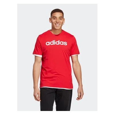 Adidas Тишърт Essentials Single Jersey Linear Embroidered Logo T-Shirt IC9278 Червен Regular Fit (Essentials Single Jersey Linear Embroidered Logo T-Shirt IC9278)