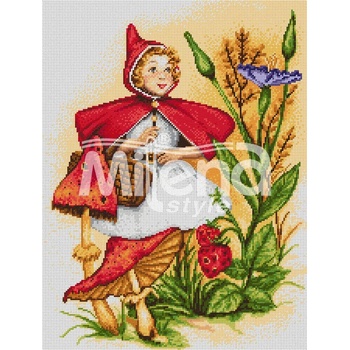 Milena Style Червената шапчица - гоблен със схема конци dmc 1: 1