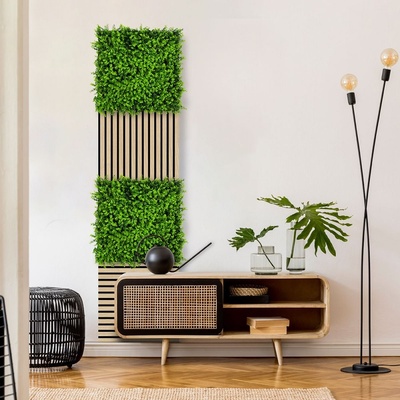 Jangal Modular Wall Design Flora Mixed Green Design Buxus 11112 520 x 520 mm 0,2704m²