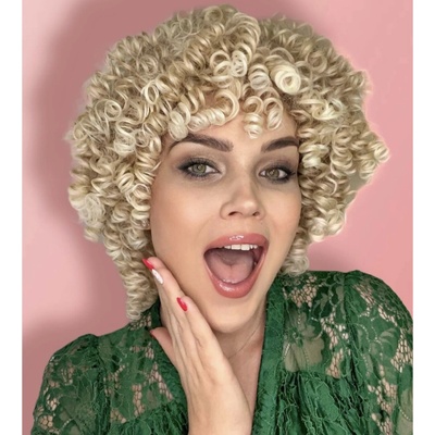 Vivien afro parochňa blond