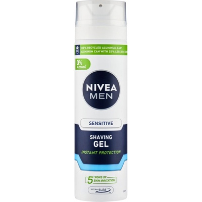 Nivea Men Sensitive gél na holenie na 3denní strniště 200 ml