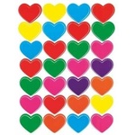 TITANUM Heart paper stickers 56pcs