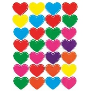 TITANUM Heart paper stickers 56pcs