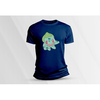 Sandratex dětské bavlněné tričko pokémon Bulbasaur námořnická modrá
