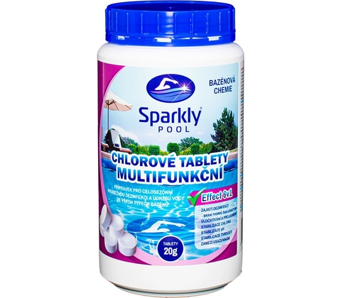 Sparkly POOL Chlorové tablety 6v1 multifunkční 20g 1 kg