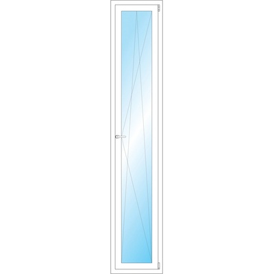 OKNA HNED Plastové okno 47x246 cm bílé otevíravé a sklopné pravé