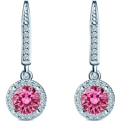 SAVICKI Náušnice This is Love: biele zlato, ružové laboratórne diamanty, laboratórne diamanty TIL-K02-BR-050-LABPINK-B