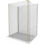Mexen Kioto душ кабина Walk-in 140 x 110 x 40 cm, прозрачна, златна - 800-140-110-221-50-00-040 (800-140-110-221-50-00-040)