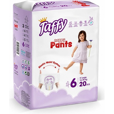 Nappy Taffy Pants 6 EXTRA LARGE 16-25 kg 20ks